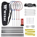 ALUMTEC 5566 SADA BADMINTONOVÝCH rakiet 4 KS + L