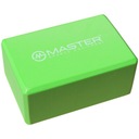 MASTER Green Yoga Block Kocka 23x15x10cm zelený blok na jogu