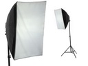 1600W CONTINUOUS SET 4x lampa SOFTBOX 50x70 Statív