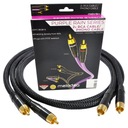 MELODIKA MD2RD10 BLACK EDITION KÁBEL 2xRCA - 2x RCA INTERKONEKT BRAID 1m