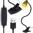 USB STOLNÁ LAMPA S KOVOVOU KLONOU A STOJANOM