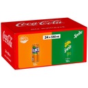 Sýtený nápoj Fanta pomaranč + Sprite limetka MIX SET 24x 330ml