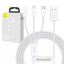 BASEUS KÁBEL USB 3v1 LIGHTNING/USB C/microUSB 3,5A