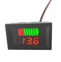 PANELOVÝ LED VOLTMETER 12V ČERVENÝ