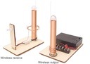 Model bezdrôtového prenosu prúdu Tesla coil