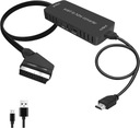 KONVERTOR ADAPTÉRA HD TV KONEKTOR SCART NA HDMI