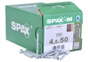 SPAX SKRUTKY 4,5X50MM T-STAR T20 MDF KUŽEL POZINKOVANÝ