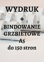 Čiernobiela tlač A5 do 150 strán + väzba