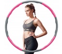 Hula hoop s cvočkami Hzone 95 cm fitness ružová a šedá