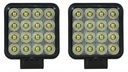 HALOGÉNOVÁ PRACOVNÁ LAMPA 16 LED 12V 24V LED pátracie svetlo OSRAM SQUARE 64W IP68