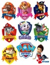 PAW PATROL Tortová oblátka PAW PATROL CHARAKTERY cukor potlač A4