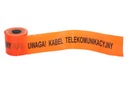 Káblová fólia 10 cm, výstražná páska, oranžový telekomunikačný kábel, 200 m