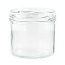 10x JAR 140 ml rovné sklo + viečko fi66