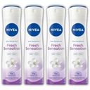 Nivea Fresh Sensation antiperspirant v spreji x 4