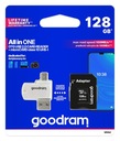 PAMÄŤOVÁ KARTA MICRO SD SDXC GOODRAM 128GB ADAPTÉR + ČÍTAČKA KARIET VŠETKO V JEDNEJ