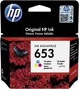 HP 653 farebný atrament DeskJet Plus 6075 6475 3YM74AE