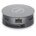 Dell 6-v-1 USB-C viacportový adaptér DA305 0,12 m,