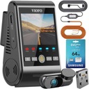 VODIČSKÝ VIDEOREKORDÉR PREDNÝ + ZADNÝ VIOFO A229 DUO-G + ADAPTÉR + 64GB KARTA