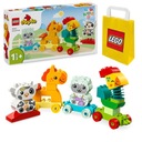 LEGO Duplo 10412 Zvierací vláčik s koňom, veľké tehly pre 2 3 4 ročné deti