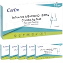 6x COVID-19 test na Flu AB RSV CORDX Combo 4v1 ORIGINÁL PRE SEBAOVLÁDANIE