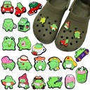 ODZNAKOVÝ ŠTÍTOK DO OBUV CROCS CROCS DEKORÁCIA ŽABA FROG 20 KS