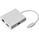 Hub adaptér USB-C 3.1 4v1 USB 3.0 HDMI 4K RJ45