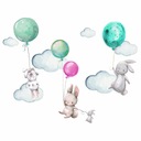 Samolepky na stenu BUNTS, CLOUDS, BALOONS pre deti