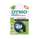 DYMO Letratag páska 12 mm bielo - čierna