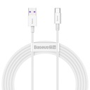 Kábel USB na USB-C Baseus 66W 6A 2m biely