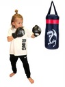 Detský boxerský set: 50 cm čierny vak + 4Kids rukavice