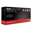 Rukavice Moto Black M Ideall Nitrile Mercator A100