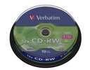 VERBATIM CD-RW 700 MB 8-12X TORTA*10 43480