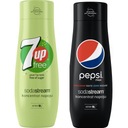 2x SODASTREAM SIRUP 7UP ZERO FREE PEPSI MAX KONCENTRÁT SADA BEZ CUKRU