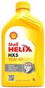 SHELL HELIX HX5 15W40 API SN ACEA A3/B3 1l