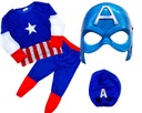 CAPTAIN AMERICA Disguise Outfit 2X MASKA 110 122