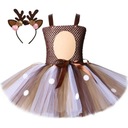 OUTFIT KOSTÝM ŠATY JELEŇ SOB JELEN BAMBI TUTU 122 / 134 CM