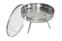 Nerezový prenosný záhradný gril INOX SET