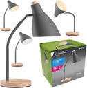 Stolná lampa Scandi E27 do 40W, šedá, 1,5 m