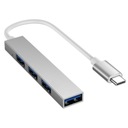 HUB USB-C Splitter Type C - 4xUSB 3 4 porty mini