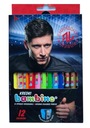 Pastelky BAMBINO LEWANDOWSKI, 12 ks, strúhadlo