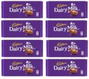 8x 180g CADBURY mliečna čokoláda