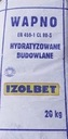 IZOLBET HYDRATIZOVANÉ STAVEBNÉ VÁPNO 20 KG