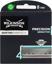 Wilkinson Quattro Essential Precision Sensitive titánové čepele 8 ks