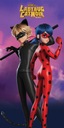 Plážová osuška Miraculous Ladybug and Cat Noir 140 x 70 cm Halantex