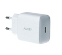 Aukey Swift 20W USB-C QC 3.0 nástenná nabíjačka, biela, univerzálna