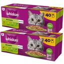 WHISKAS Krmivo pre mačky Ryby a tradičné príchute 80x85g