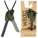 LARGE WILDO FIRE FLASH PRO Survival bushcraft Olive