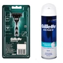 Holiaci strojček Gillette Mach3 1 + pena na holenie Gillette Series