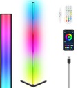 RGB IC rohová stojaca lampa 90LED 155cm PILOTNÁ APLIKÁCIA 3D DÚHOVÝ EFEKT