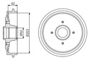 BOSCH 0 986 477 201 Brzdový bubon